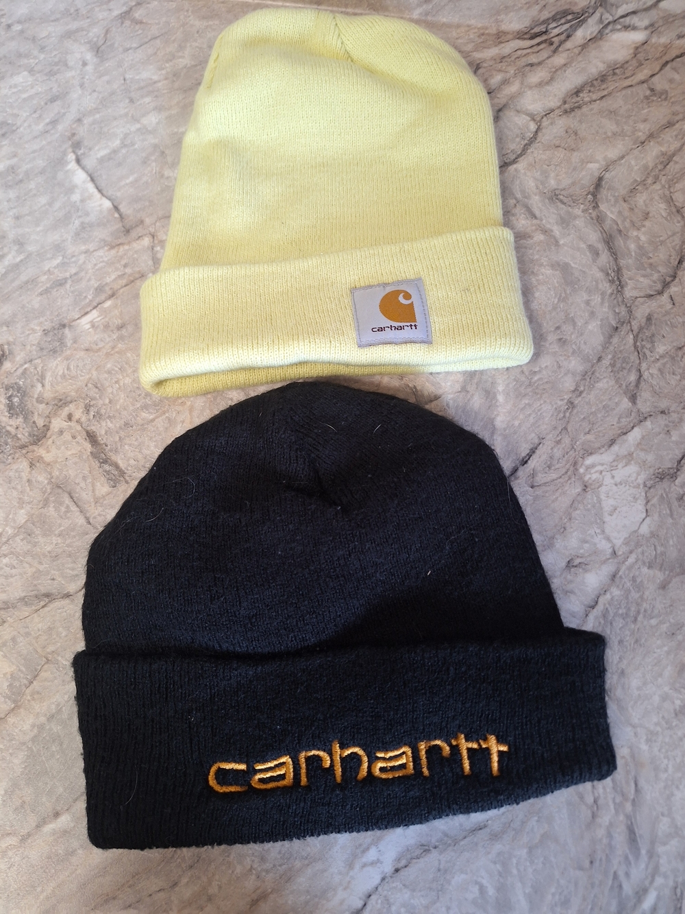 Carhartt Two-Pack Beanies - Yellow & Black